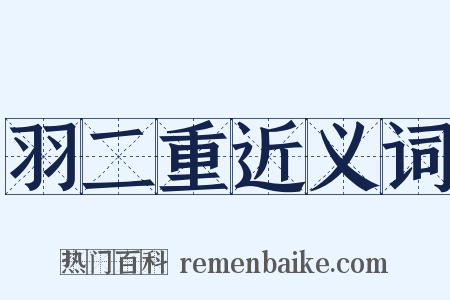 羽二重近义词是什么意思的图片